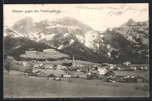 AK Abtenau, Teilansicht gegen das Tennengebirge