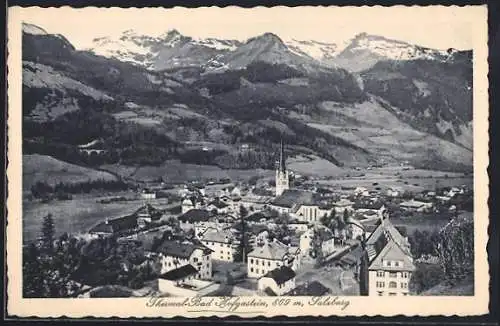 AK Bad Hofgastein, Teilansicht mit Kirche