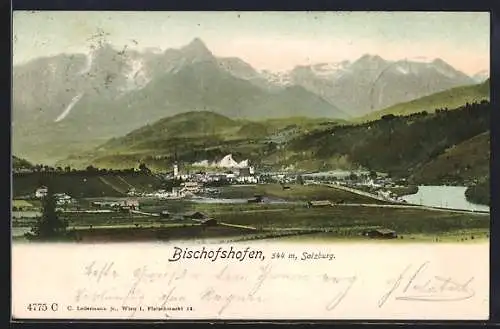 AK Bischofshofen /Salzburg, Ortsansicht aus der Vogelschau