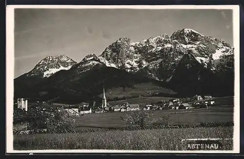 AK Abtenau, Abtenau mit Gebirgspanorama