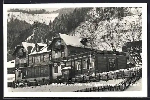 AK Spital a. Semmering, Hotel Pension Onkel Fritz im Schnee