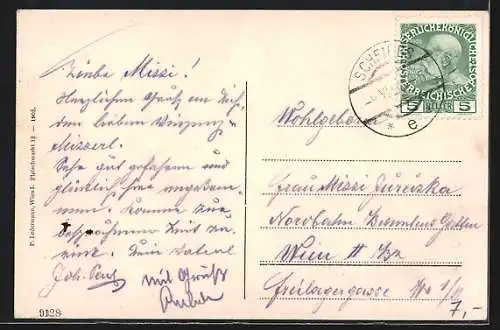 AK Scheibbs /N.-Oe., Teilansicht mit Kirche