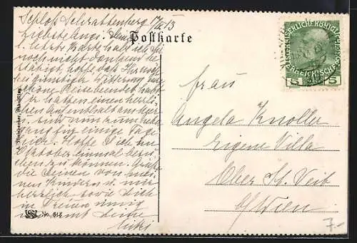 AK Schrattenberg, Blick auf das Schloss