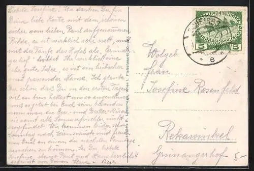 AK Scheibbs /N. Oe., Teilansicht mit Oetscher