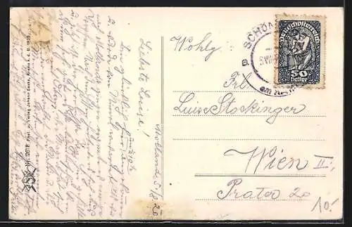 AK Schönberg am Kamp, Teilansicht mit Kirche