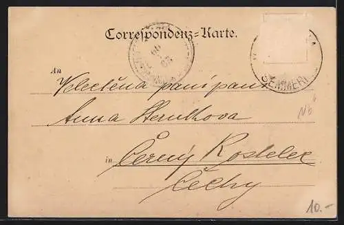 AK Schottwien, Maria-Schutz, Teilansicht mit Sonnwendstein