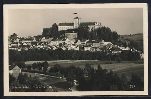 AK Weitra /N. D., Gesamtansicht mit Burg