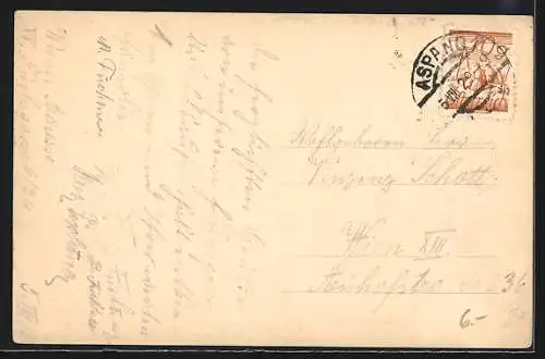 AK St. Peter am Wechsel, Gesamtansicht mit Umgebung aus der Vogelschau