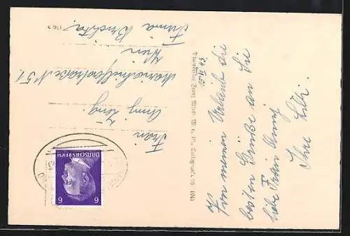 AK Heidenreichstein, Ortsansicht mit Kirche und Schloss