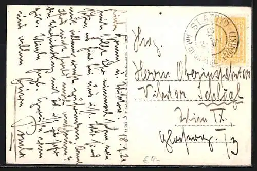 AK St. Aegyd a. Neuwalde, Ortsansicht mit Bergpanorama