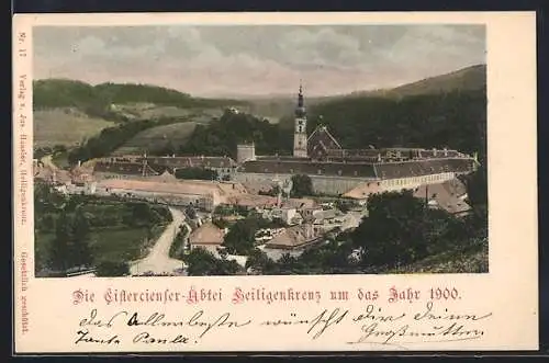 AK Heiligenkreuz /N.-Ö., Cistercienser-Abtei um das Jahr 1900