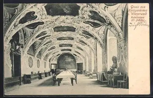 AK Heiligenkreuz i. Wienerwald, Refectorium, Innenansicht