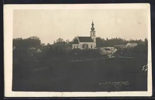 AK Kirchberg am Walde, Teilansicht mit Kirche