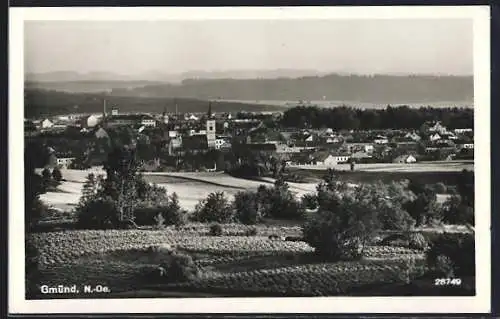 AK Gmünd, Ortsansichtaus der Ferne