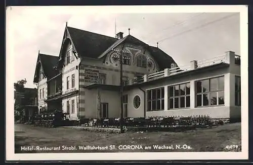 AK St. Corona a. Wechsel, Hotel-Restaurant Strobl
