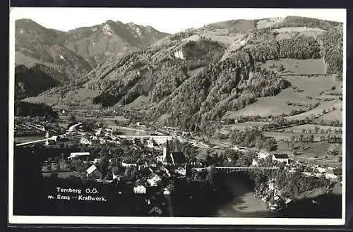 AK Ternberg /O. Ö., Teilansicht mit Enns-Kraftwerk