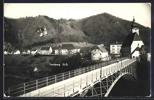 AK Ternberg /O. Ö., Brücke mit Kirche