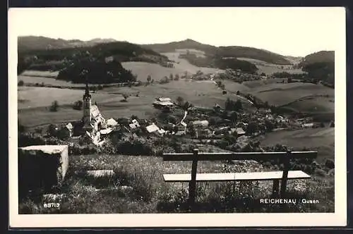AK Reichenau /Gusen, Teilansicht mit Kirche
