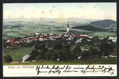 AK Rohrbach /O.-Oe., Teilansicht mit Kirche