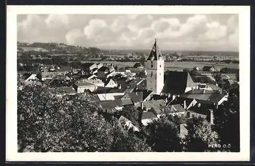 AK Perg /O. Ö., Teilansicht mit Kirche