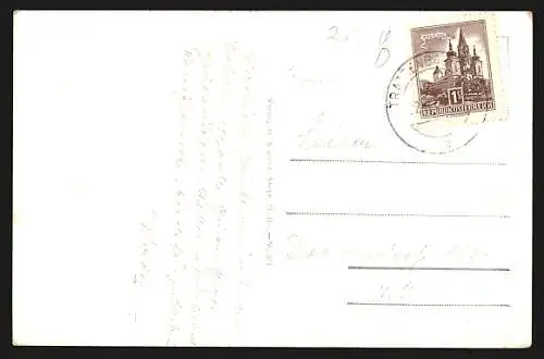 AK Trattenbach a. Enns, Gasthof Klausriegler a. Schoberstein, Ortsansichten mit Hochbuchberg und Kreuzmauer