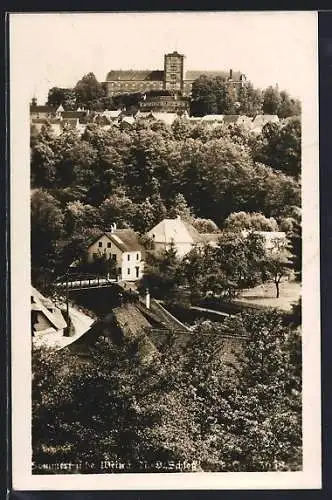 Foto-AK Weitra, Blick zum Schloss