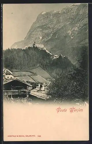 AK Werfen, Veste Werfen mit Berghängen