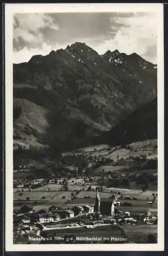AK Niedernsill /Pinzgau, Ortsansicht g. d. Mühlbachtal