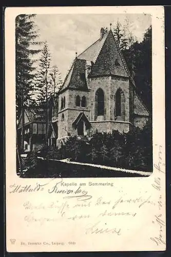 AK Semmering, Blick auf die Kapelle