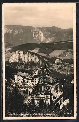 AK Semmering, Blick auf das Südbahnhotel