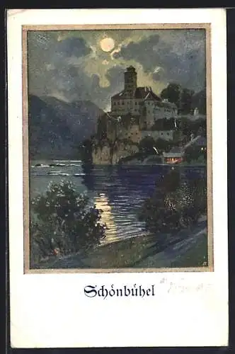 AK Deutscher Schulverein Nr. 160: Schönbühel, Schloss und See
