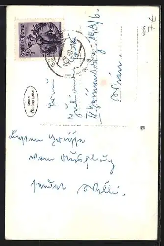 AK Scheibbs, Ortschaft aus der Luft gesehen, Fliegeraufnahme