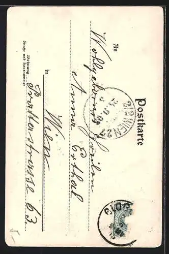 AK Semmering, Blick auf Schloss Silberer