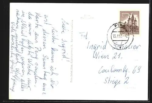 AK Perg /O. Ö., Ort aus der Vogelschau