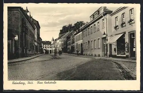 AK Heinsberg /Rhld., Blick in die Obere Hochstrasse