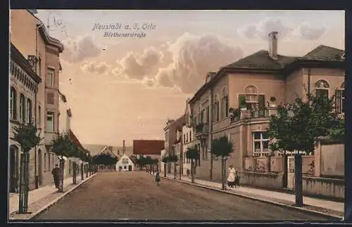 AK Neustadt a. d. Orla, Blick in die Börthenerstrasse