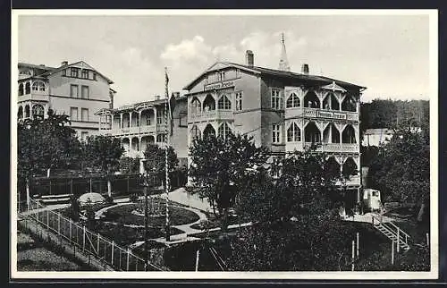 AK Sassnitz, Blick auf Pension Irene