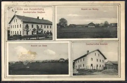 AK Aussernzell-Ausserrötzing, Daschner`sches Gasthaus und Anwesen