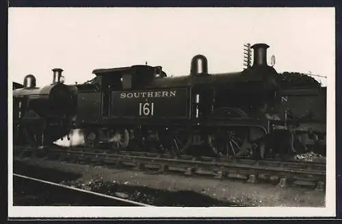 Foto-AK Dampflokomotive No. 161 Southern, englische Eisenbahn