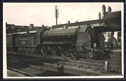 Foto-AK Dampflokomotive No. 335 Southern, englische Eisenbahn