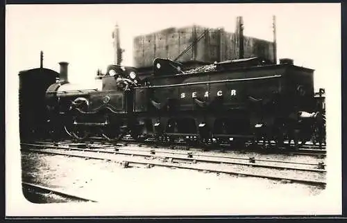 Foto-AK Dampflokomotive No. 4 SE & CR, englische Eisenbahn