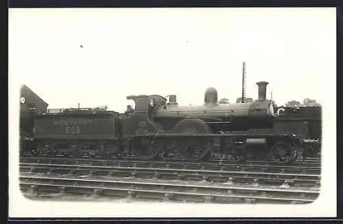 Foto-AK Dampflokomotive No. 659 Southern, englische Eisenbahn