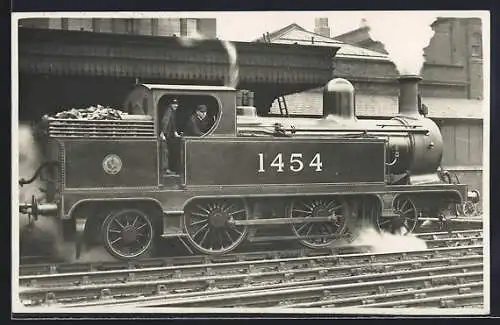 Foto-AK Dampflokomotive No. 1454, englische Eisenbahn
