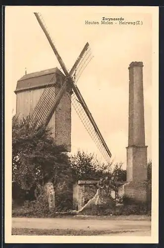 AK Zwynaerde, Houten Molen Heirweg, Windmühle