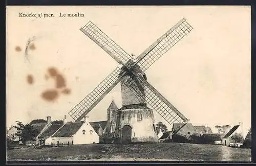 AK Knocke-s-mer, Le moulin, Windmühle