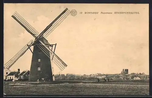 AK Montaigu, Panorama, Windmühle