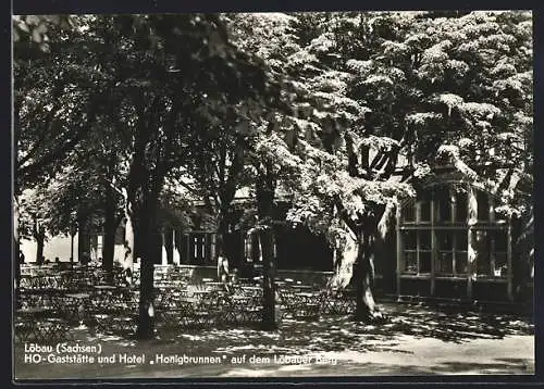 AK Löbau /Sachsen, HO-Gaststätte und Hotel Honigbrunnen auf dem Löbauer Berg