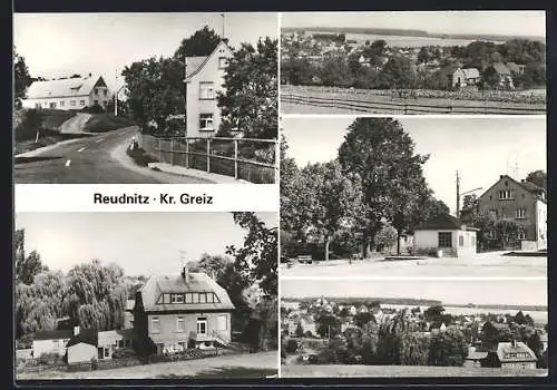 AK Reudnitz /Greiz, Teilansichten im Ort