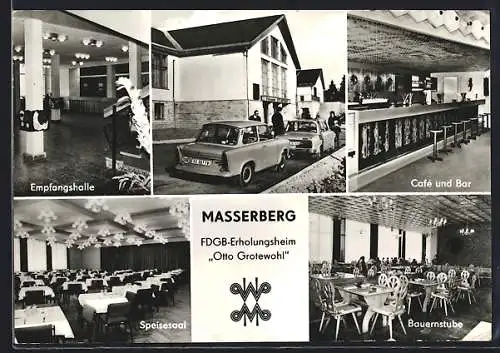 AK Masserberg, Innenansichten des FDGB-Erholungsheims Otto Grotewohl