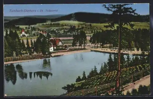 AK Tambach-Dietharz i. Th., Blick auf die Talsperre